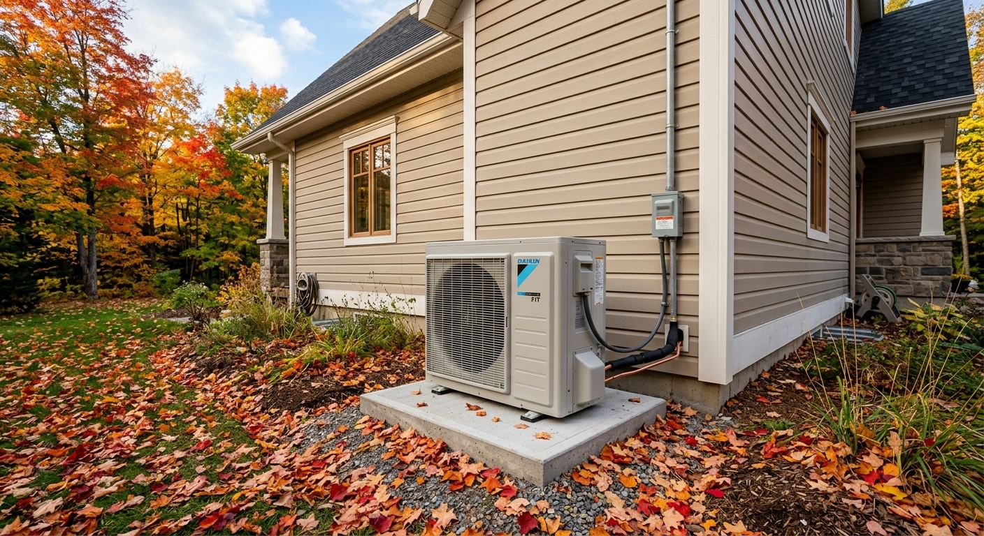 Unité extérieure thermopompe climatisation à Rimouski
